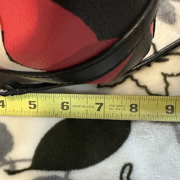 Kate Spade Ellison Avenue Satchel Bag Zip Purse Deco Rose Orient Red Floral EUC - Picture 11 of 12